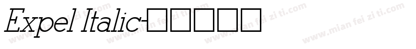 Expel Italic字体转换